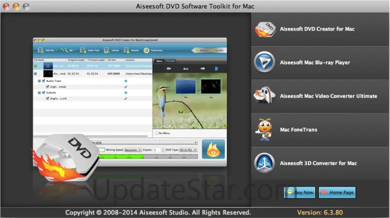 Aiseesoft DVD Software Toolkit for Mac 6.5.18