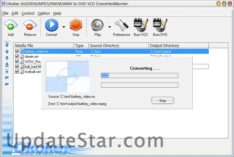 AVI MPEG RM WMV to DVD Converter 6.1