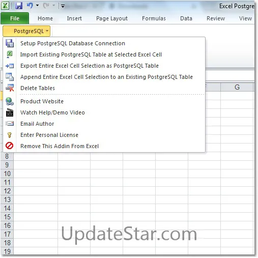 Excel PostgreSQL Import, Export & Convert Software 7.0
