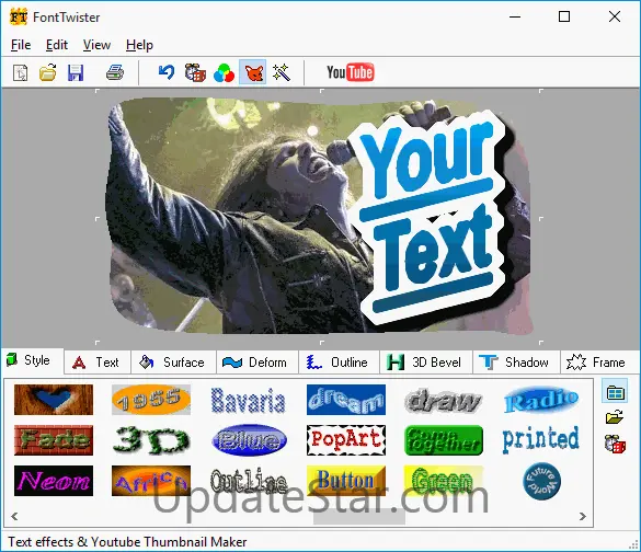 3D FontTwister text & button maker 1.5