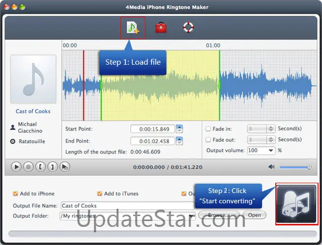 4Media iPhone Ringtone Maker for Mac 3.0.1.603
