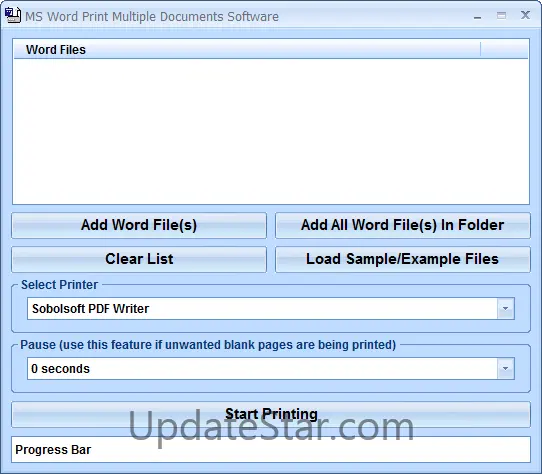 MS Word Print Multiple Documents Software 7.0