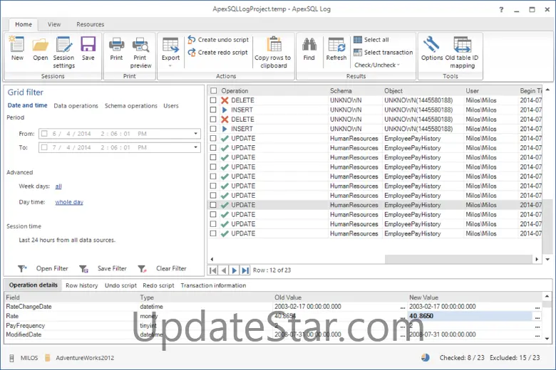 Apex SQL Log