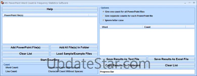 MS PowerPoint Word Count & Frequency Statistics Software 7.0