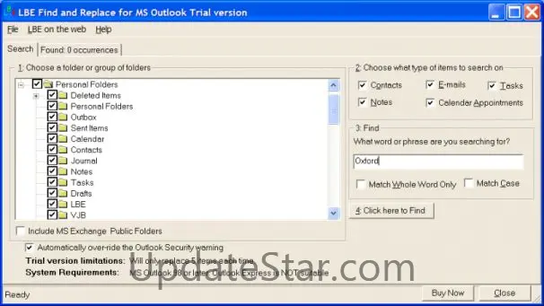 LBE Find & Replace for MS Outlook 3.1.4