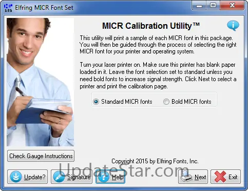 MICR Font Set 7.8