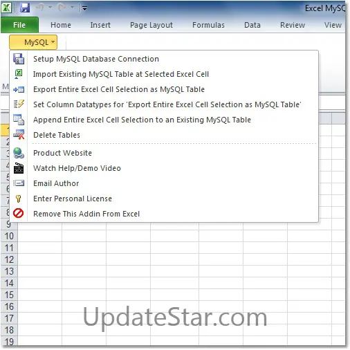 Excel MySQL Import, Export & Convert Software 7.0