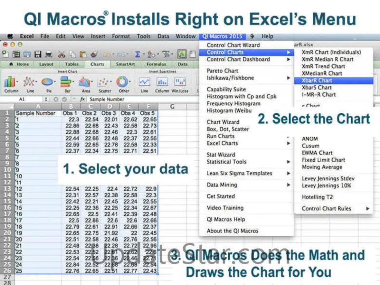 QI Macros SPC Software for Excel