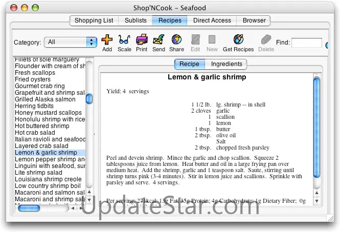 Shop'NCook Shopping List & Recipe Manager 1.0