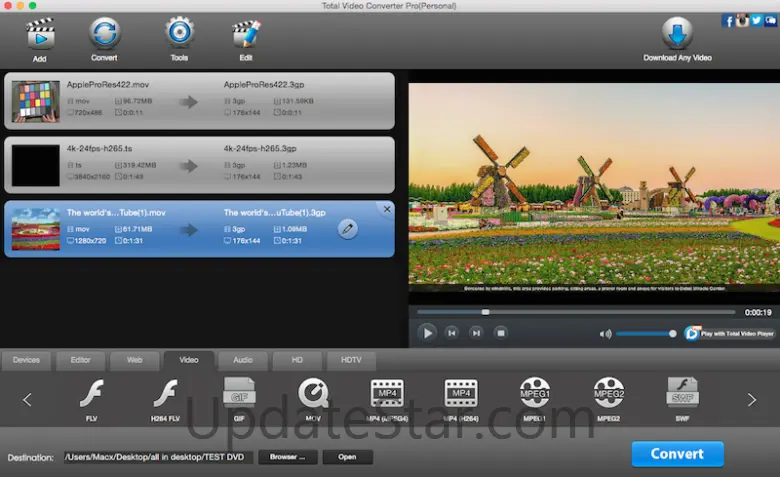 eTinysoft Total Video Converter Mac 4.5
