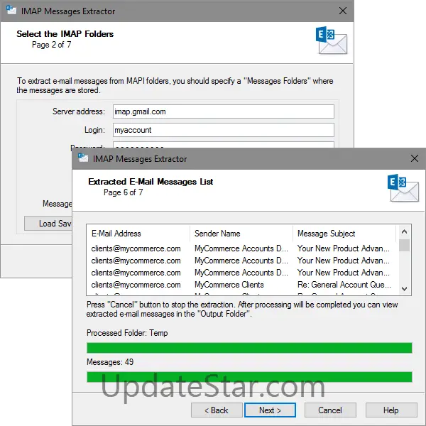 IMAP Messages Extractor 1.3