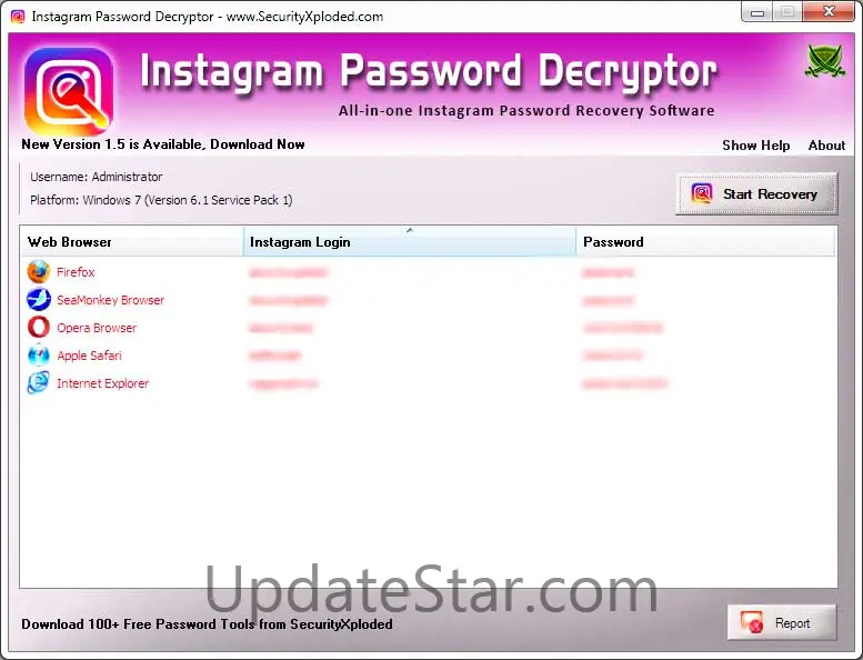 InstagramPasswordDecryptor 6.5