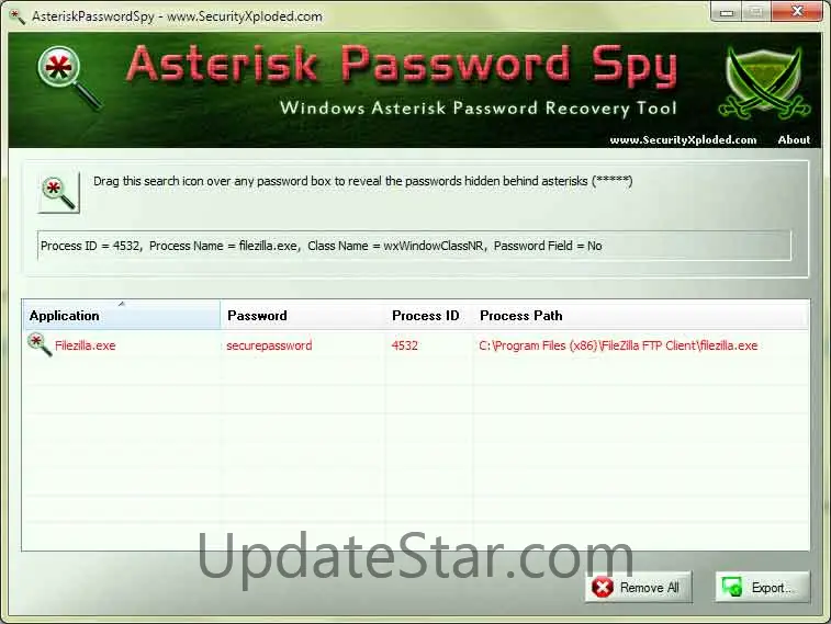Asterisk Password Spy 12.0