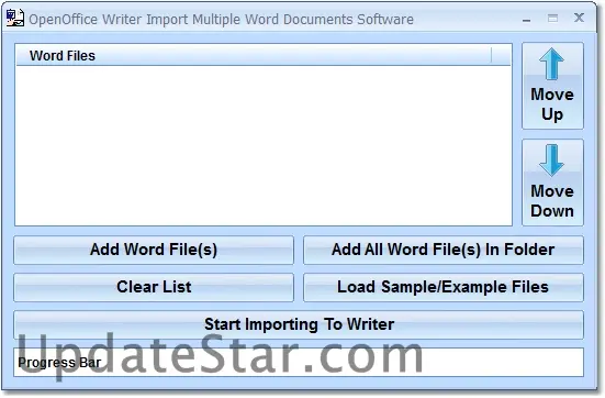 OpenOffice Writer Import Multiple Word Documents Software 7.0