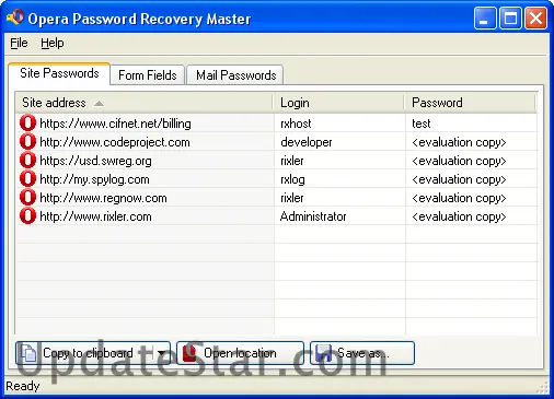 Opera Password Recovery Master 70.0.3728.119 