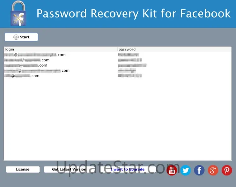Password Recovery Kit for Facebook 1.0