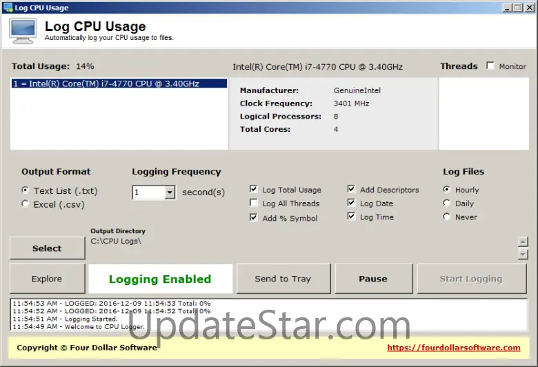 Log CPU Usage 1.0