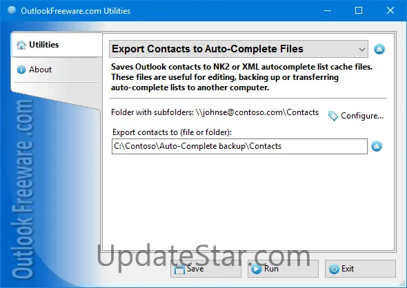 Export Contacts to Auto-Complete Files 4.20