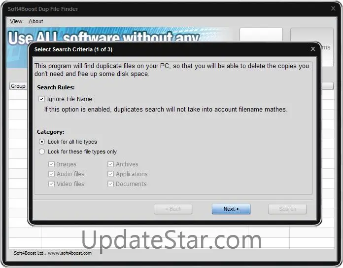 Soft4Boost Dup File Finder 6.5.5.591