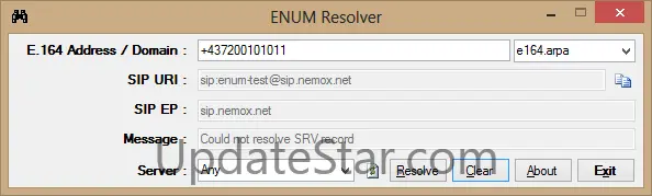 ENUM Resolver 1.4.3