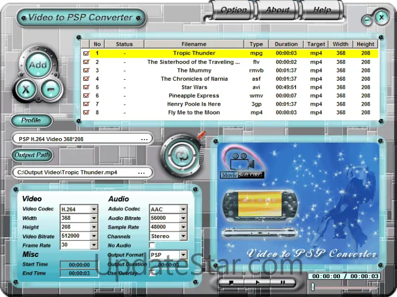 Video To PSP Converter 2.32