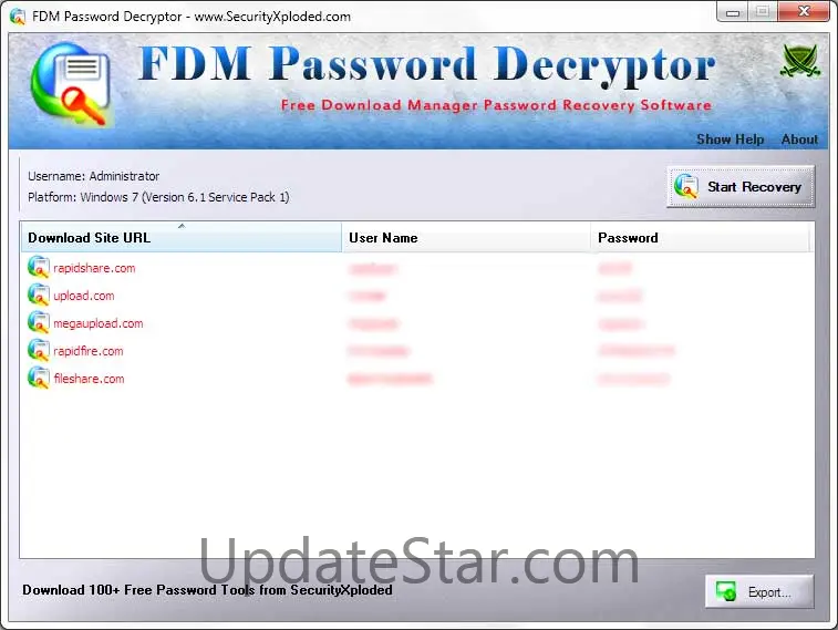 FDM Password Decryptor 5.5