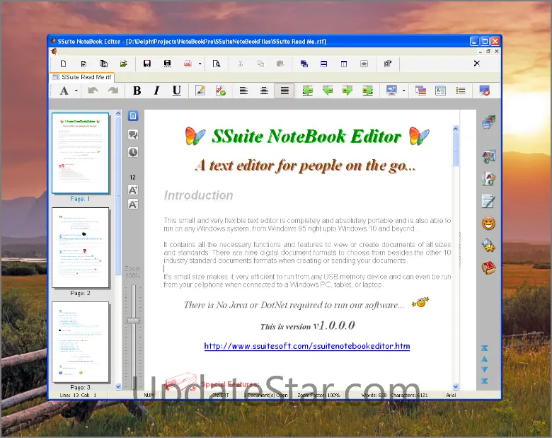 SSuite NoteBook Editor 2.6.2