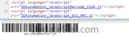 Linear JavaScript Barcode Generator 18.3