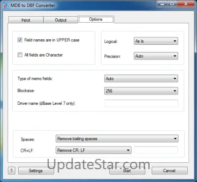 MDB (Access) to DBF Converter 3.30