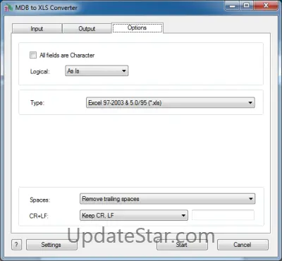 MDB (Access) to XLS (Excel) Converter 3.30