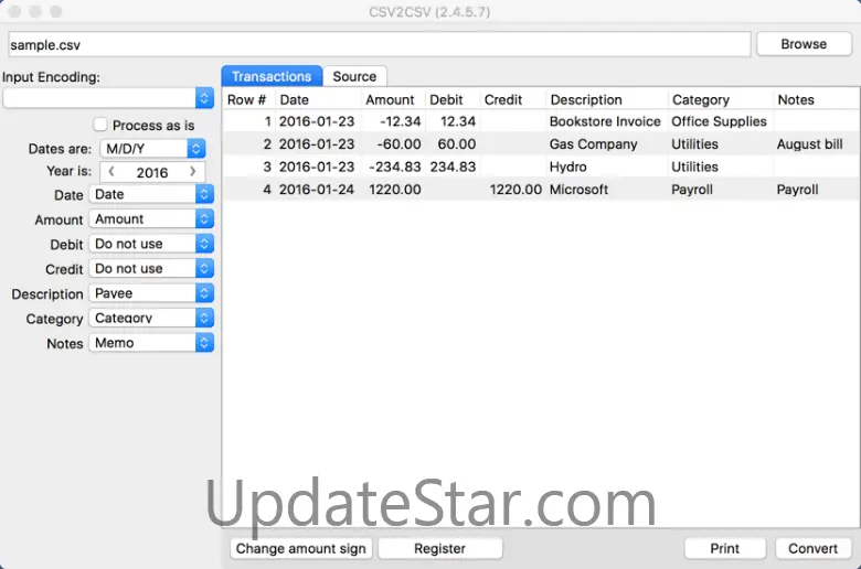 CSV2CSV for Mac 4.0.155