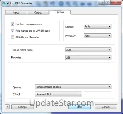 XLS (Excel) to DBF Converter 3.45