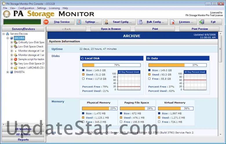 PA Storage Monitor Pro 5.0