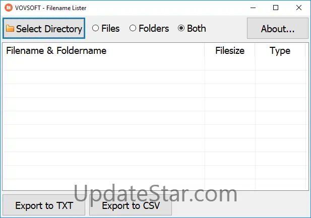 Filename Lister 2.5