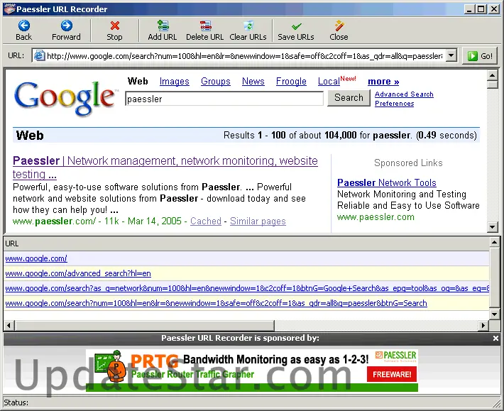 Paessler URL Recorder 1.0