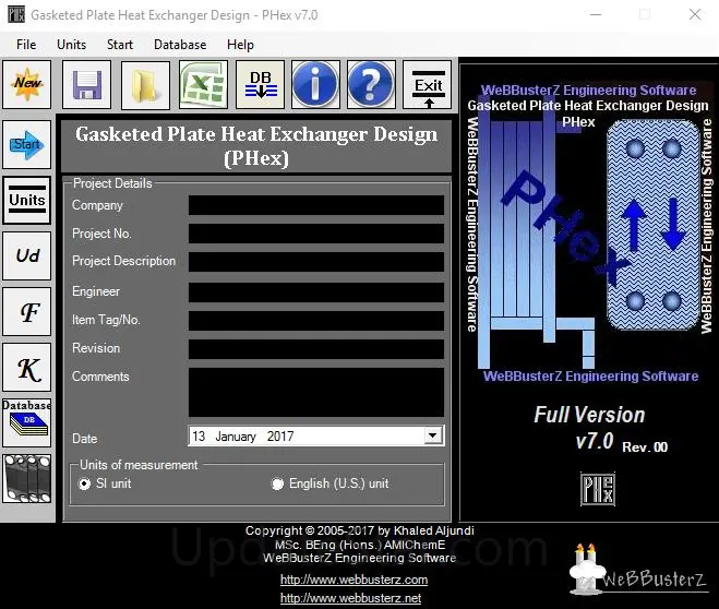 Gasketed Plate Heat Exchanger Design 8.0.0.1