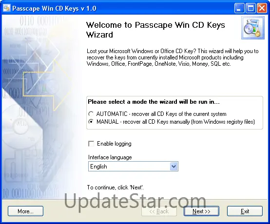 Passcape Win CD Keys 2.9.2