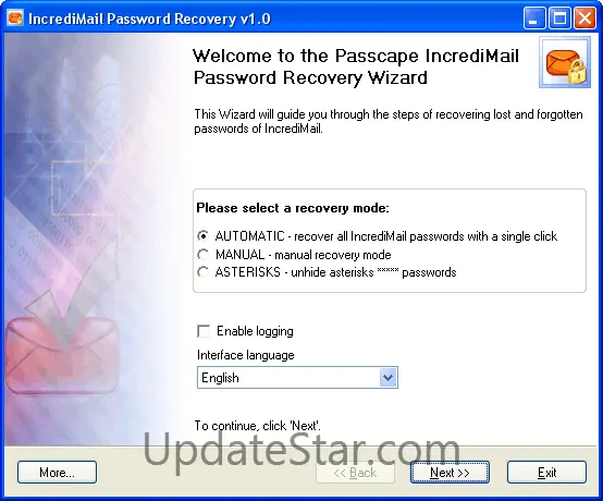 IncrediMail Password Recovery 1.6.4