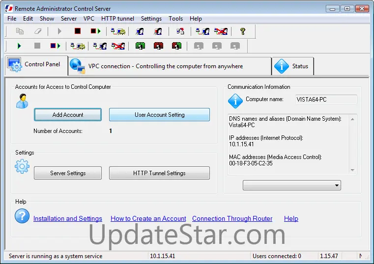 Remote Administrator Control Server 5.0.10