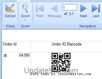 IDAutomation QRCode 2D SSRS Script 19.10