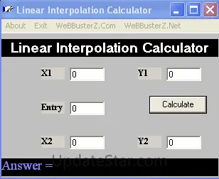 Linear interpolation calculator 1.2.0.0
