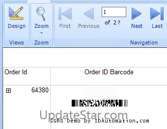 PDF417 2D SSRS Barcode Script 19.1