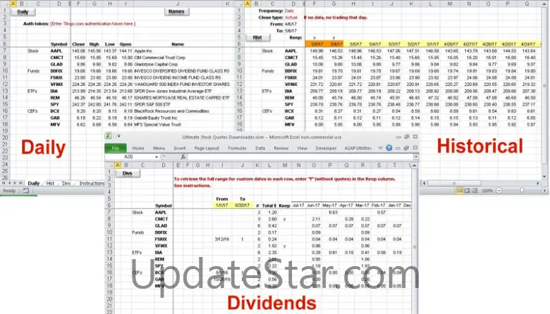 Ultimate Excel Stock Quotes Downloader 2.2