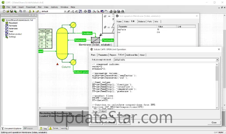 CAPE-OPEN Unit Operation for Scilab 2.0.0.11