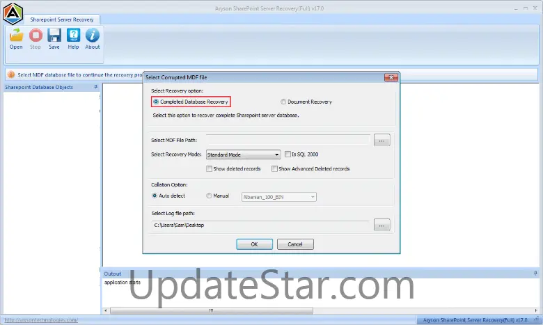 SharePoint Server Recovery 17.0