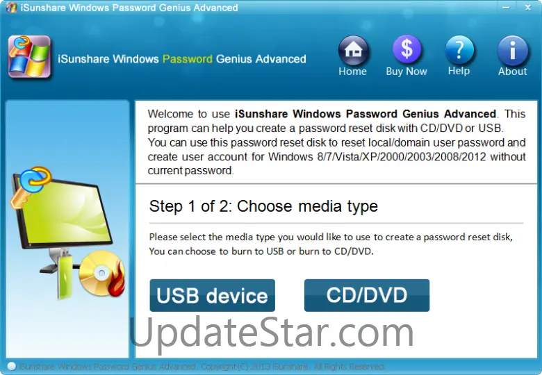 iSunshare Windows Password Genius Advanced