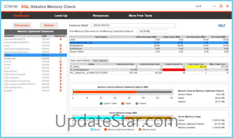 SQL Hekaton Memory Check 1.0.0.36810