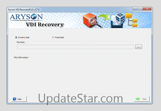 Aryson for VirtualBox VDI Recovery 17.10