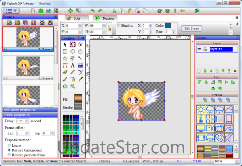 Yasisoft GIF Animator 4.1.9.13