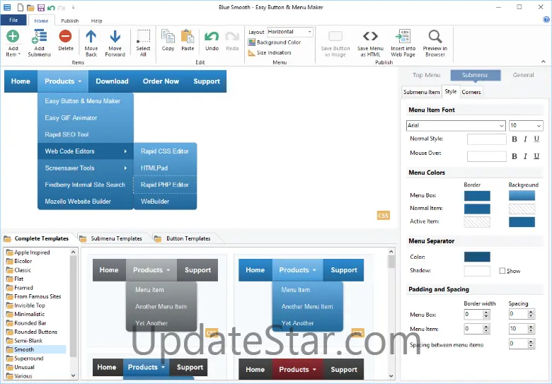 Easy Button & Menu Maker 5.2